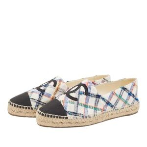 Chanel espadrilles tweed flats RETAIL 995